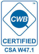 CWB — Canadian Welding Bureau certified